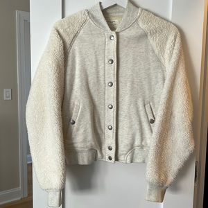 Rag & bone teddy fleece bomber jacket